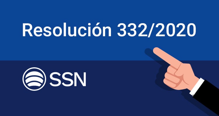 Resolución 332/2020 SSN